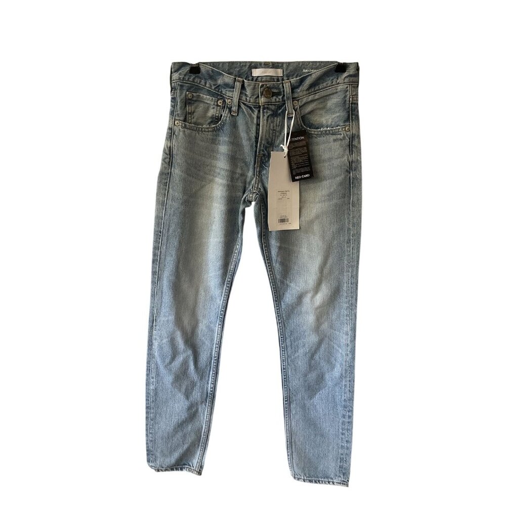 Red Card Anniversary 25th  Light Wash Jeans Sz 23 Distressed Made In Japan